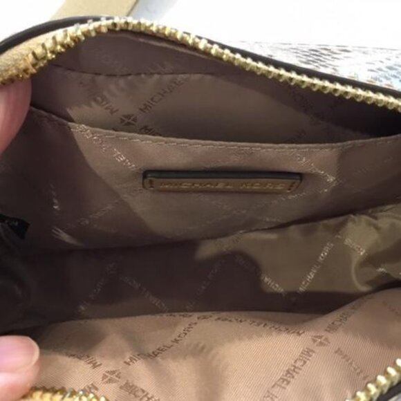 Michael Michael Kors Maisie Metallic Gold 2 in 1 Camera Crossbody Bag NWT $498 - Picture 12 of 12